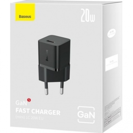 Сетевое зарядное устройство Baseus GaN5 20W EU Black (CCGN050101) - фото 15