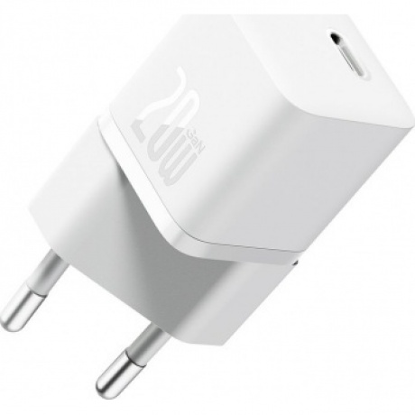 Сетевое зарядное устройство Baseus GaN5 20W EU White (CCGN050102) - фото 1