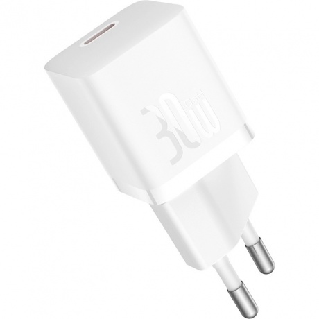 Сетевое зарядное устройство Baseus GaN5 30W White (CCGN070502) - фото 1