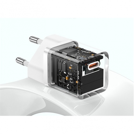 Сетевое зарядное устройство Baseus GaN5 30W White (CCGN070502) - фото 3