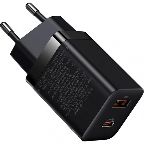 Сетевое зарядное устройство Baseus Super Si Pro 30W EU Black (CC...