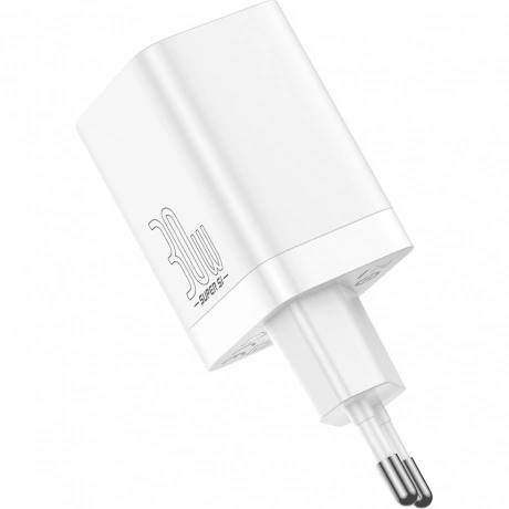 Сетевое зарядное устройство Baseus Super Si Pro 30W EU White (CC...
