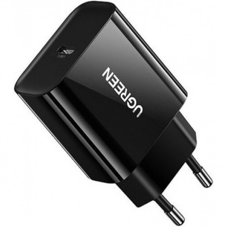Сетевое зарядное устройство UGREEN CD137 USB-C PD 20Вт, цвет чер...