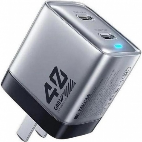Зарядное устройство GaN 40W  (C+C ) Wekome WP-U02 - фото 1