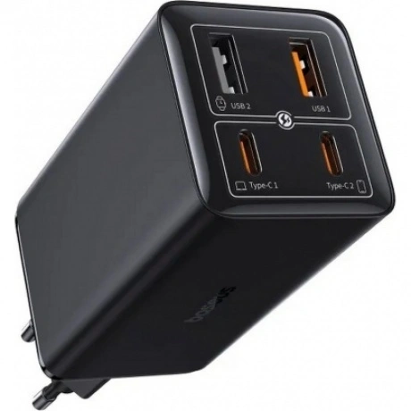 Сетевое зарядное устройство Baseus GaN6 Pro 100W EU Cluster Blac...