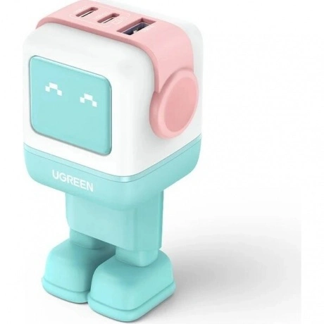 Сетевое зарядное устройство Ugreen CD361 Pink/Blue (35855)