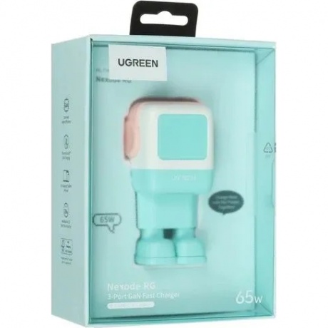 Сетевое зарядное устройство Ugreen CD361 Pink/Blue (35855) - фото 11