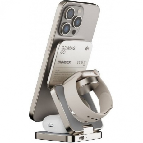 Беспроводное зарядное устройство Momax Q2.Mag Go Titanium (UD31L) - фото 9