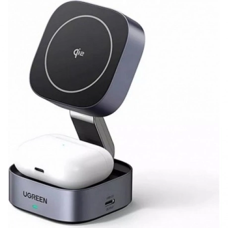 Беспроводное зарядное устройство Ugreen W702 Space Gray (35316)