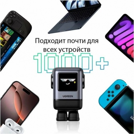 Сетевое зарядное устройство Ugreen X688 Gray (45515B) - фото 3
