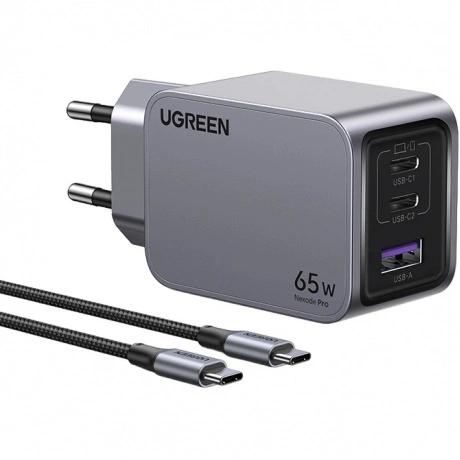 Сетевое зарядное устройство Ugreen X755 Space Gray (25871)