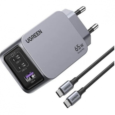 Сетевое зарядное устройство Ugreen X755 Space Gray (25871) - фото 4