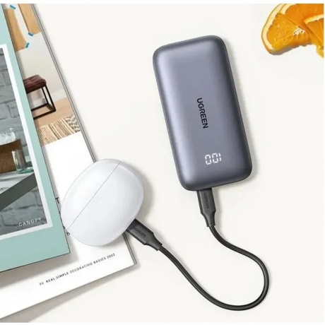 Портативное зарядное устройство Ugreen PB502 Grey (25185) - фото 4