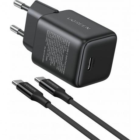 Сетевое зарядное устройство Ugreen X513 EU Black (65012) - фото 1