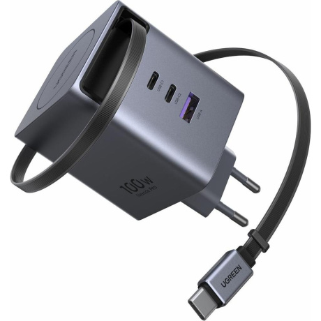 Сетевое зарядное устройство Ugreen X614 Space Gray (65822) - фото 3