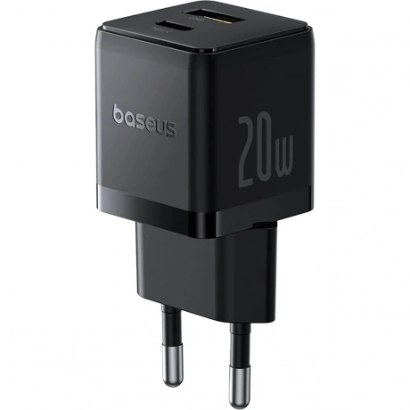 Сетевое зарядное устройство Baseus Palm C+U 20W EU Cluster Black...