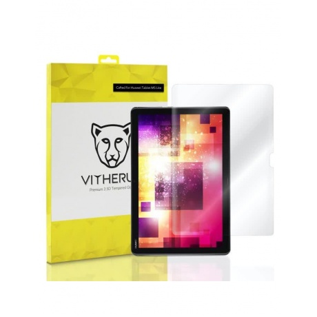 Защитное стекло Vitherum Gold 2.5D для Huawei M5 lite, прозрачно...