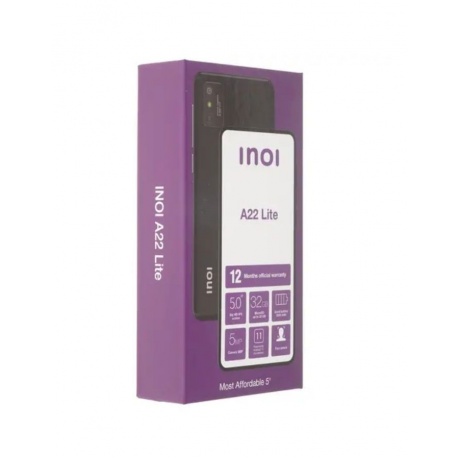 Смартфон Inoi A22 Lite 16Gb Black - фото 10