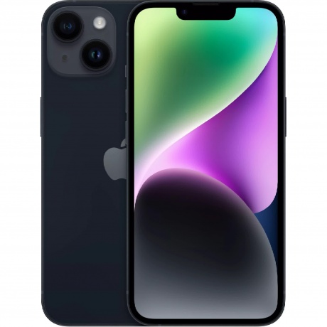 Смартфон Apple iPhone 14 128Gb (MPUF3HN/A) Midnight Black - фото 1
