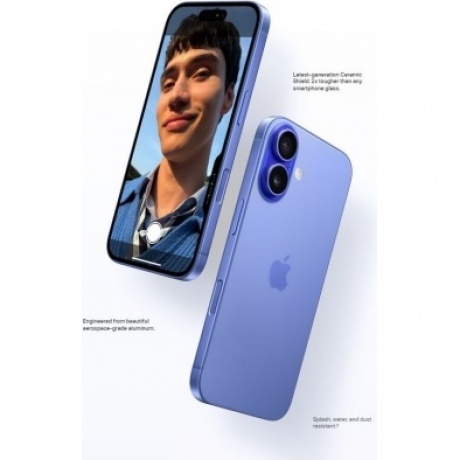 Смартфон Apple iPhone 16 128Gb (MYE73HN/A) Black - фото 18