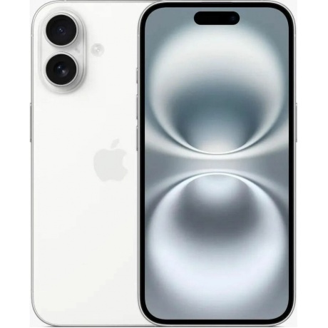 Смартфон Apple iPhone 16 128Gb (MYE93HN/A) White - фото 1