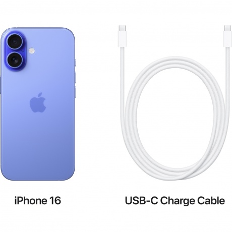 Смартфон Apple iPhone 16 128Gb (MYEC3HN/A) Ultramarine - фото 8