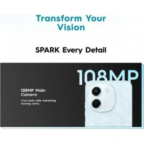 Смартфон Tecno Spark 30 5G 6/128Gb Midnight Shadow - фото 11