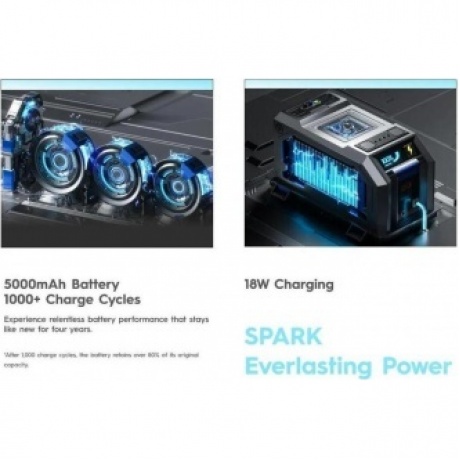 Смартфон Tecno Spark 30 5G 6/128Gb Midnight Shadow - фото 14