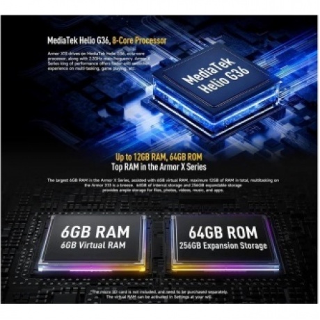 Смартфон Ulefone Armor X13 6/64Gb Black - фото 13