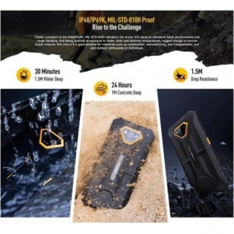 Смартфон Ulefone Armor X13 6/64Gb Black - фото 9