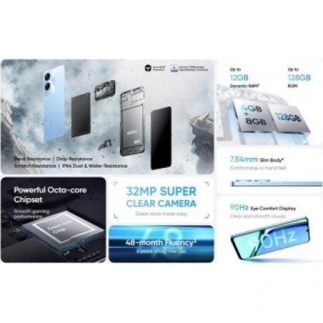 Смартфон Realme Note 60 6/128Gb Black - фото 14