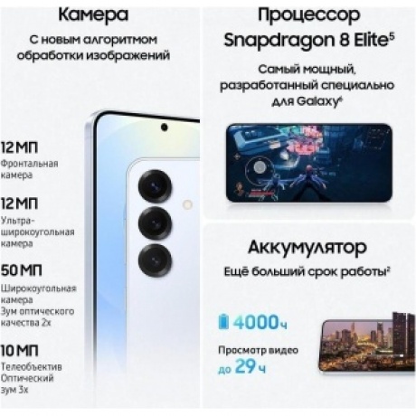 Смартфон Samsung Galaxy S25 12/256Gb (SM-S931BLBCCAU) Голубой - фото 13