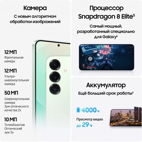 Смартфон Samsung Galaxy S25 12/256Gb (SM-S931BLGCCAU) Мятный - фото 10