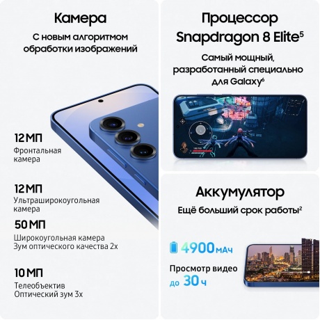 Смартфон Samsung Galaxy S25+ 12/512Gb (SM-S936BZSCCAU) Серый - фото 10