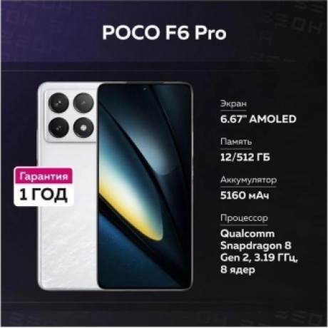 Смартфон Poco F6 Pro 16/1024Gb Black - фото 27