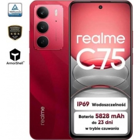 Смартфон Realme C75 8/128Gb Red - фото 12
