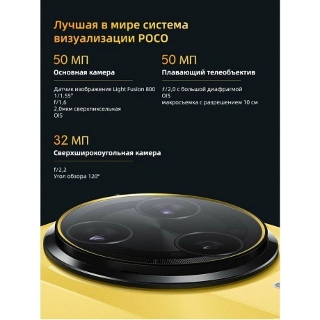 Смартфон POCO F7 Ultra 12/256Gb Yellow - фото 17