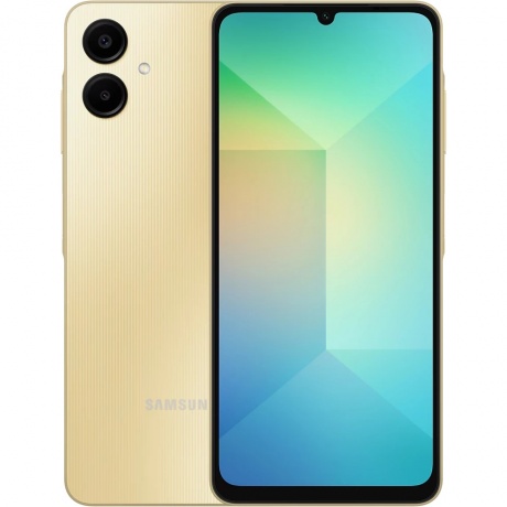 Смартфон Samsung Galaxy A06 4/64Gb (SM-A065FZDDCAU) Gold - фото 1
