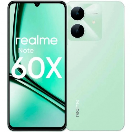 Смартфон Realme Note 60x 4/128Gb Green - фото 1