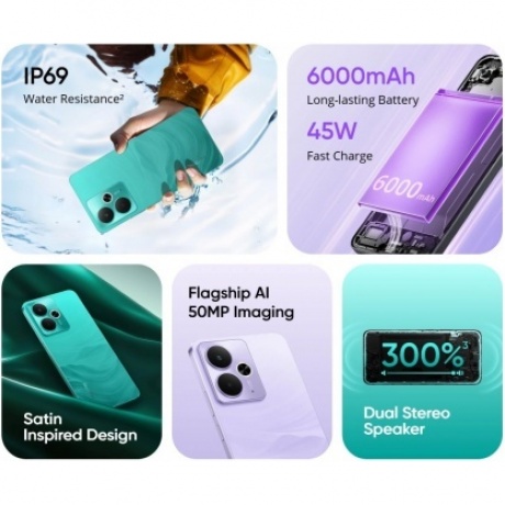 Смартфон Realme 14T 5G 8/128Gb Black - фото 26