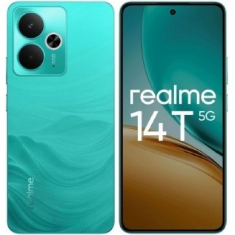 Смартфон Realme 14T 5G 8/256Gb Green - фото 1