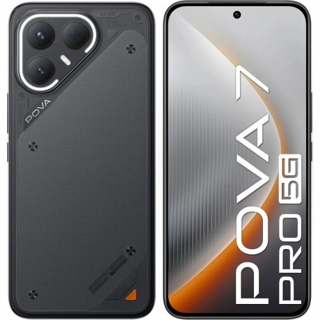 Смартфон Tecno Pova 7 Pro 5G 12/256Gb Black - фото 1