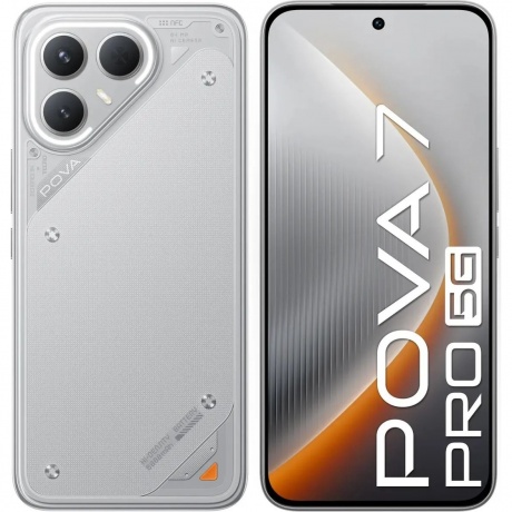Смартфон Tecno Pova 7 Pro 5G 8/256Gb Grey - фото 1