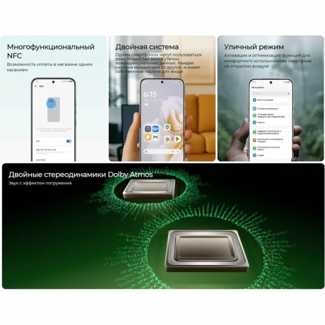 Смартфон Tecno Spark 40 Pro 8/128Gb Green - фото 21