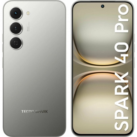 Смартфон Tecno Spark 40 Pro 8/256Gb Titanium - фото 2
