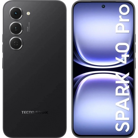 Смартфон Tecno Spark 40 Pro 8/256Gb Black - фото 2