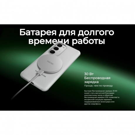 Смартфон Tecno Spark 40 Pro+ 8/256Gb Black - фото 17