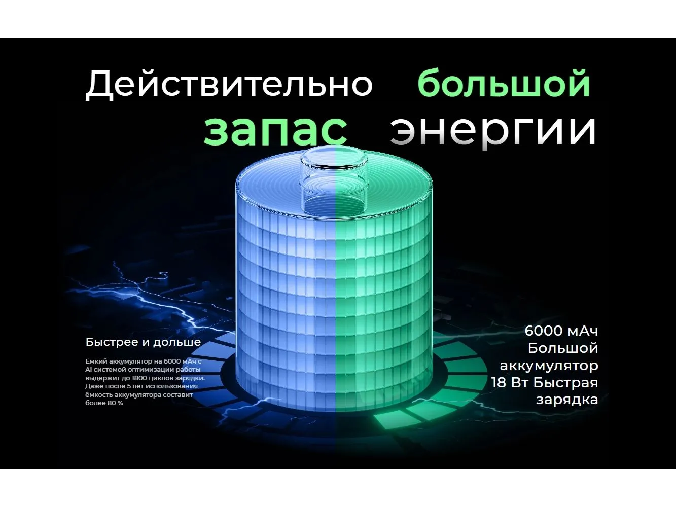 Смартфон Tecno Spark 40C 4/128Gb Grey - фото 13