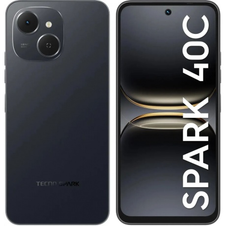Смартфон Tecno Spark 40C 8/128Gb Black - фото 1