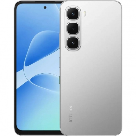 Смартфон Infinix Hot 60i 4/128Gb Silver - фото 1